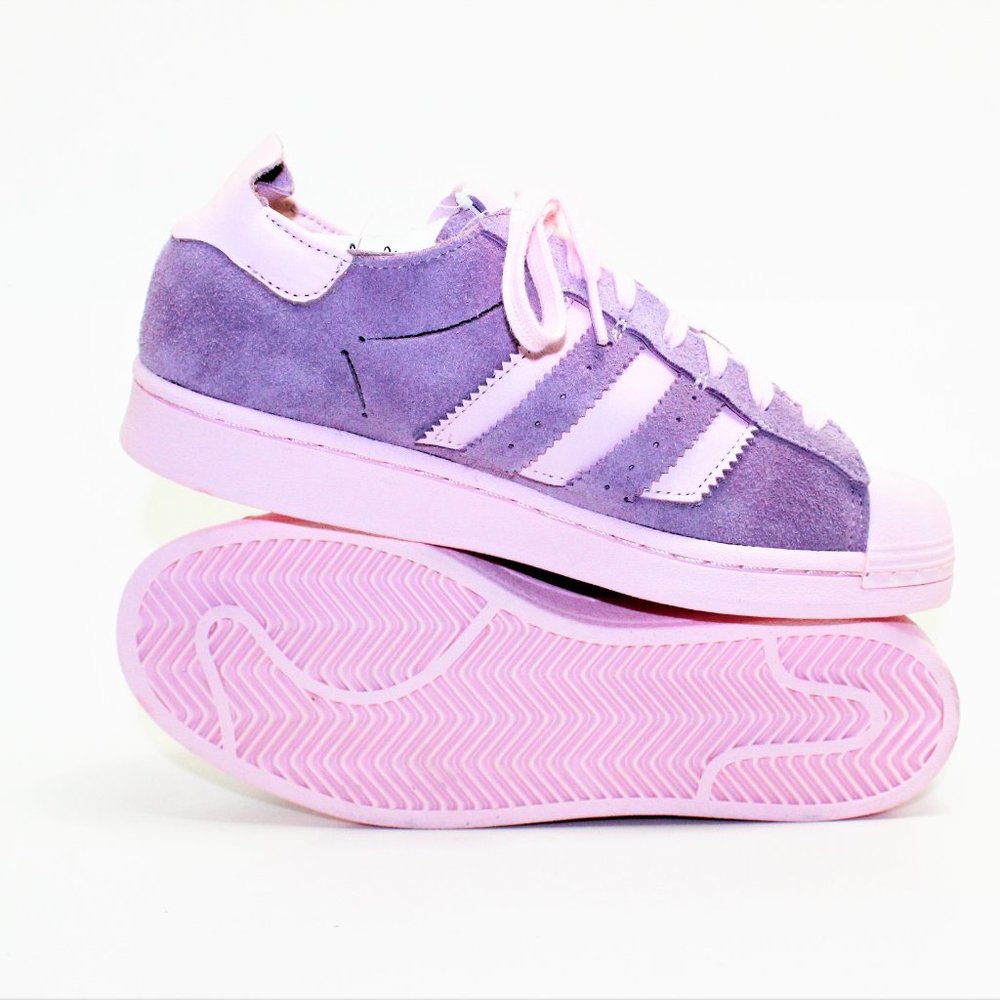 Adidas Superstar Minimalis Classic Shell Toe Purple on Pink Men's 7 NEW!